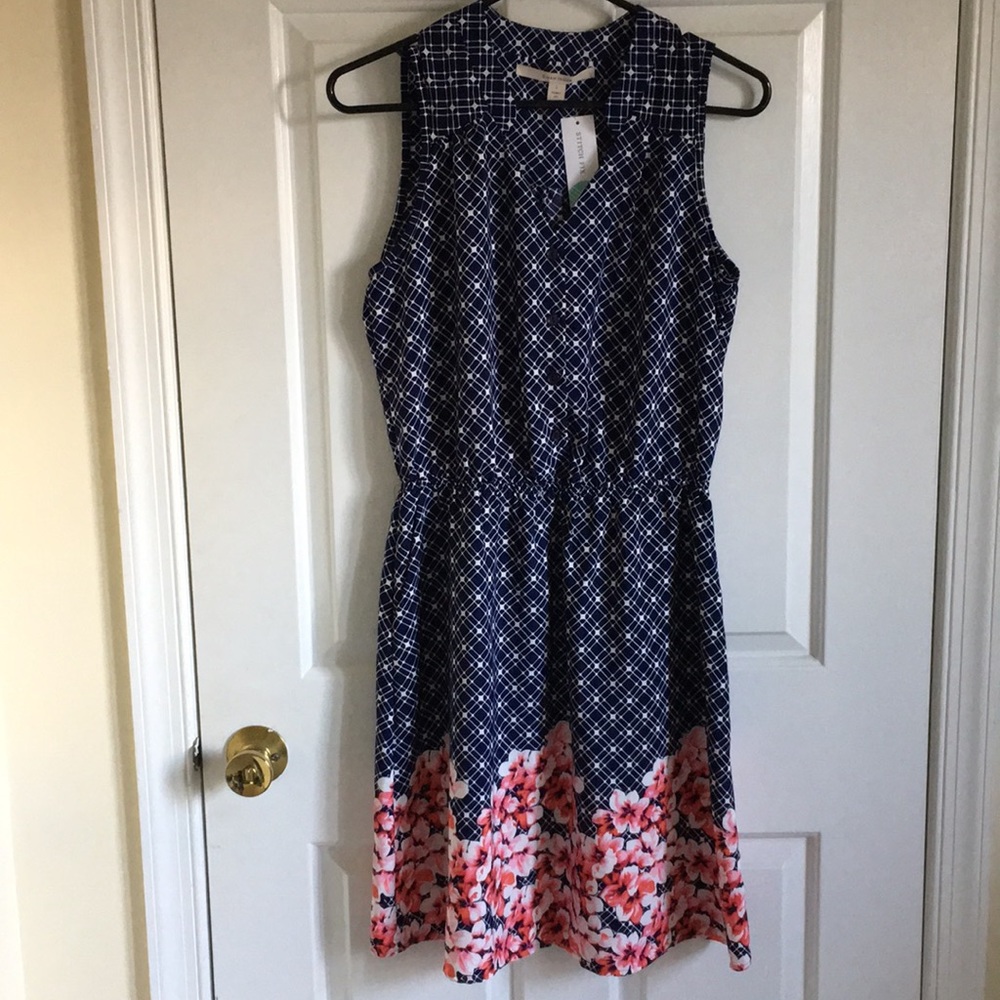 41 Hawthorn Floral Sleeveless Shirt Dress